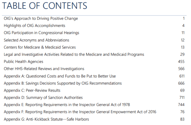 OIG TOC