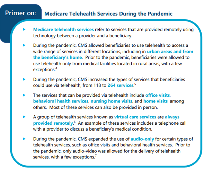 Telehealth Was Critical for Providing Services to Medicare ...