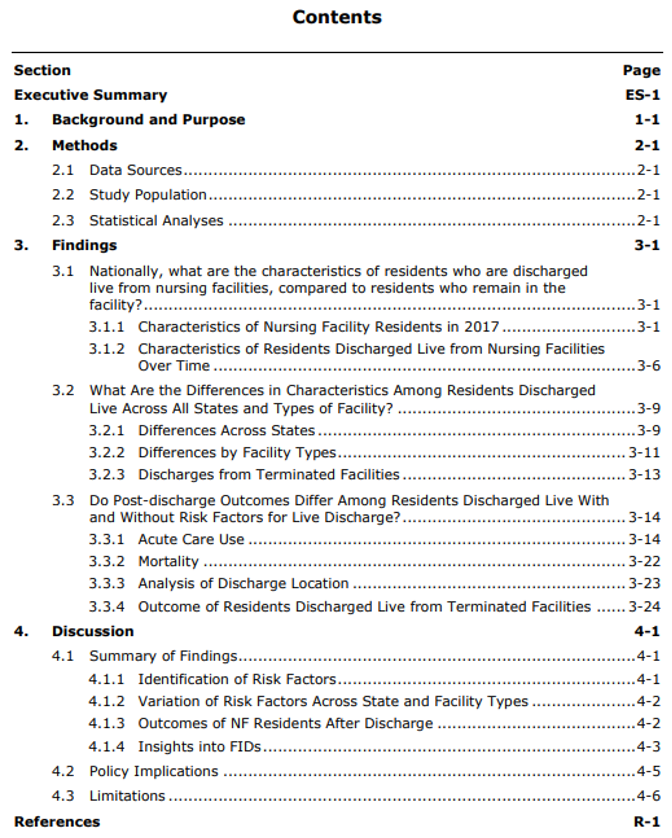 Resident and Facility Factors Associated with High Risk of Discharge ...