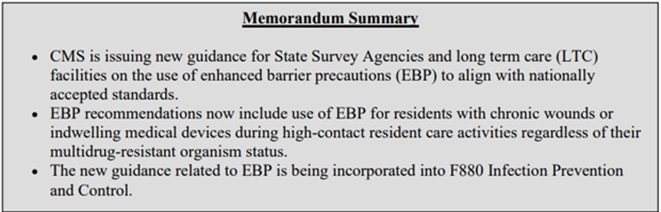 Enhanced Barrier Precautions in Nursing Homes – Effective April 1, 2024 ...